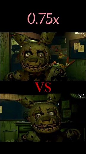 FNaF 3 – Springtrap vs Springtrap – Jumpscare 0.25x ➜ 2x