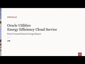 Oracle Utilities Opower 24B Home Energy Reports v3 - Peak Focused Reports for Print