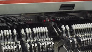 automated production of microcontrollers and boards. a robotic line for supplying components during motherboard assembly. technological production of printed circuit boards.