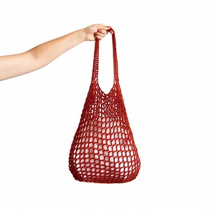 Mesh Bag Shopping. Mesh Grocery Tote. Net String Nylon Bag Reusable. Knitted Design for Produce. Good Quality Large Handbag of Red Yarn - Etsy