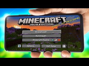 I TRY MINECRAFT JAVA ON CELL PHONE!!