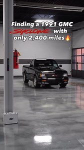 Finding a 1991 GMC Syclone with only 2,400 miles feels unreal. This is one of the original street trucks that rewrote the rulebook. Powered by a turbocharged 4.3L V6, the Syclone made 280 horsepower and 350Ib-ft of torque, paired with a 4-speed automatic, AWD, and a pertormance setup that allowed it to run 0-60 in the low 4s - quicker than a Ferrari 348 and many Corvettes of its time. Only 2,995 were built, and seeing one preserved like this is almost unheard of. A true early-‘90s performance ic