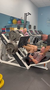 Incline Leg Press at NPTI Florida (Orlando). The leg press is a compound weight training exercise in which the individual pushes a weight or resistance away from them using their legs. The term leg press machine refers to the apparatus used to perform this exercise. The leg press can be used to evaluate an athlete's overall lower body strength (from the gluteus Maximus to the lower leg muscles). It can help to build squat strength. If performed correctly, the inclined leg press can help build kn