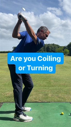 Coil in your backswing instead of turning. The feeling I want you to achieve is to turn your left shoulder down towards the ground as you turn your right hip back behind you. This will create a tight powerful coil to the top of your backswing rather than a loose turn that lacks power. Save this tip to refer back to at a later time and follow for more golf tips. #golfswingcoach #golfswingtips #golfswingdrills #golfdrills #golfdrill #golftips #golftip #golfpractice #golfpro #golfcoach #golfcoachin