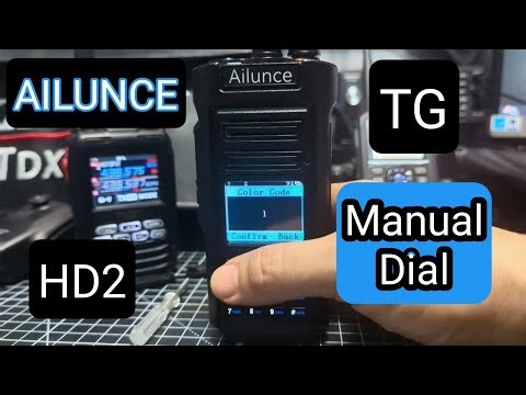 Ailunce HD2 , Manual Dial - Change Talk Group - No PC