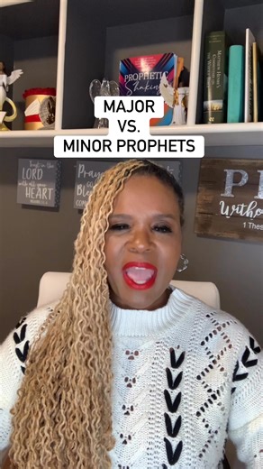 A quick breakdown that clears up a common misunderstanding about major and minor prophets. Their titles had nothing to do with their power, importance, or anointing, only the length of their books. Your calling isn’t measured by size… it’s measured by obedience. #prophets #newreel #minorprophets #majorprohets | Shontae Smith