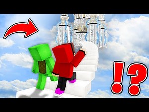 JJ And Mikey Found The STAIRCASE Leading To HEAVEN In Minecraft - Maizen Mizen Mazien Parody