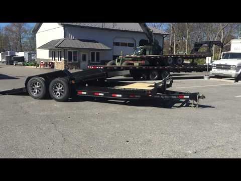 Norstar Ironbull Gravity Tilt Lowboy Equipment Trailer 16+4' 14000# GVW IB8320TLB14
