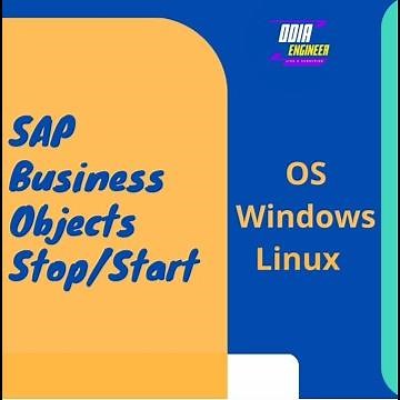 How to Restart SAP Business Objects in Windows & Linux | SAPBASIS | Business Object ‪@odia_engineer‬