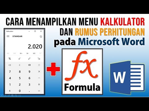 How to Display the Calculator and Formula Menu in Word
