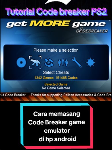 Tutorial memasang code breaker game ps2 emulator di hp android. #fyp #turorial #playstation2 #game #codebreaker