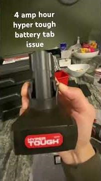 Hyper tough 12 volt 4 amp hour battery connection tab issue, (fix /hack)