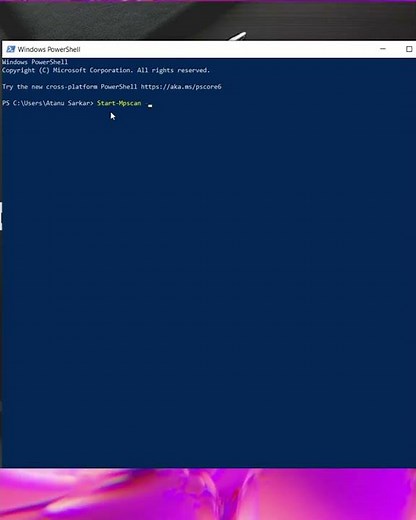PC scan using PowerShell