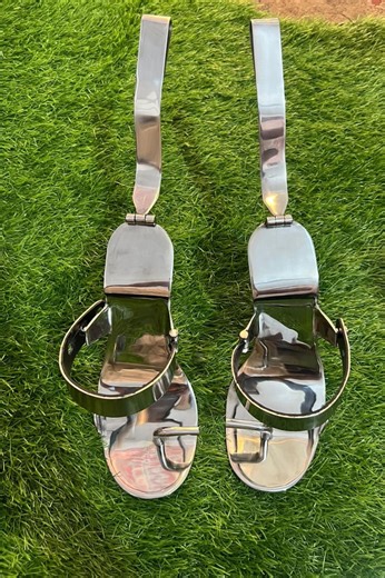 Handmade Stainless Steel High Heel Locking Shoes: Custom Fit - Etsy UK