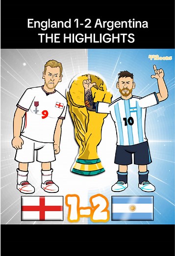 England 1-2 Argentina - the REAL highlights🤣 #worldcup #england #football highlights #footballcommentary #fyp