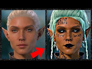 Become a PRO at Baldur's Gate 3 Original ELF "F" Character Creation - Soundless BG3 Creator Tutorial