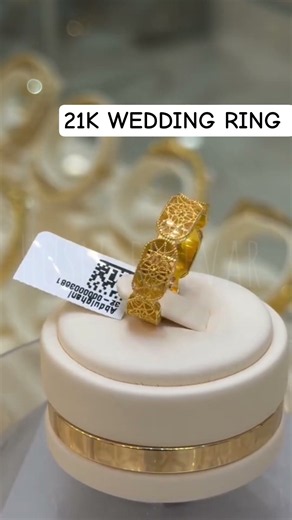 Most Stunning 21K Gold Wedding Ring Design 💍 #luxuryjewelry #bridaljewelry #jewelry #goldweddingring