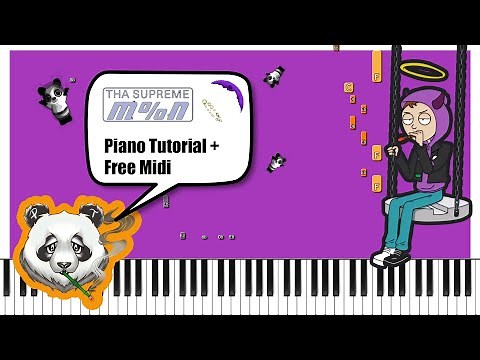 THA SUPREME - M%N - FREE MIDI TRAP Piano Tutorial
