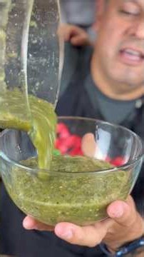 How to make green serrano pepper salsa #salsas