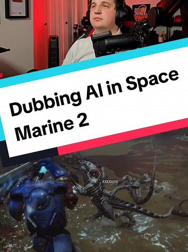 Step 1 get a voice changer, Step 2 be your character #dubbingai #spacemarine2 @DubbingAI