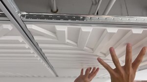 Art3dwallpanels White 2ft. x 4ft. Textured PVC Drop In Ceiling Tile, Decorative Glue Up Ceiling for Interior Wall Decor(48sq.ft./case) A109hd35