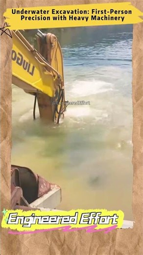 Underwater Excavation First Person Precision with Heavy Machinery #EngineeredEffort