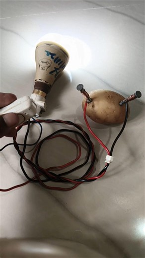 How to make a potato light bulb#
