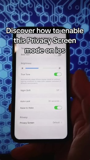 #update #toktech #fyp #iphone #ios | Privacy Screen Settings On Iphone