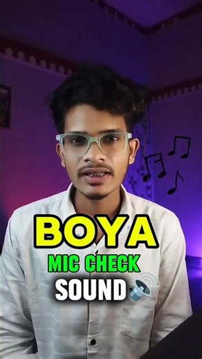 Boya by m1 mic check #youtuber #boya #microphone #boyamic