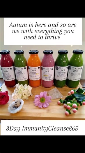 🍂Book your 3-Day Immunity Juice Cleanse today 🍎🌿 As the seasons shift and the air turns crisp, autumn invites us to slow down, reset, and nourish from within. This is the perfect time to cleanse — to strengthen your immune system, support your gut, and prepare your body for the colder months ahead. 🌬️✨ Our HiVibe Immunity Juice Cleanse is designed to flood your system with vibrant, plant-based nutrients and antioxidants to help your body naturally fight off seasonal bugs, boost energy, and k
