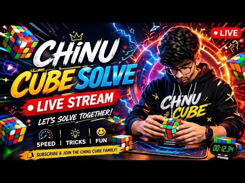 How To Solve Rubik's Cube 😱😱 || Chinu Cube Solve Is Live 🔴🔴 || Please Support Guys 🥰