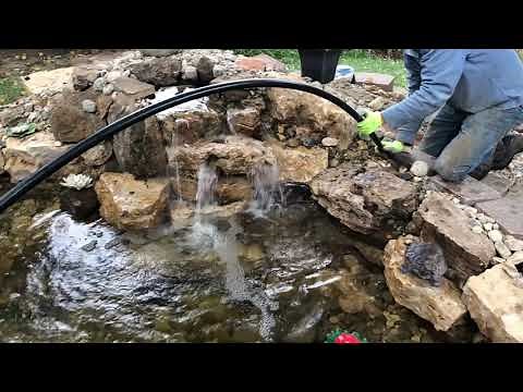 How to install a net for your water feature
