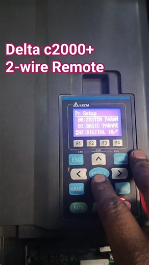 Delta C2000+ VFD ,2-wire Remote Parameter #vfd #repairing #manufacturing #industry40