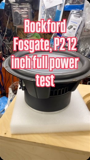 Rockford Fosgate, P2 12 inch full power test #rockfordfosgate #90s #caraudio #subwoofer #12inch | Matt Murphy