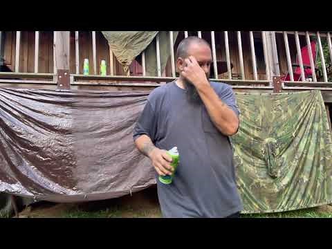 WATERPROOFING A USGI PONCHO AND IMPROVED COMBAT SHELTER