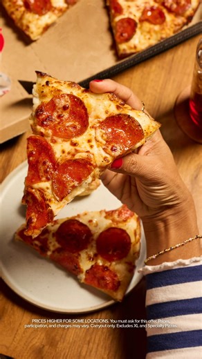 1-topping pizzas, including our Handmade Pan Pizzas, are just 7.99 when you carry out. 💯😏 | Domino's Pizza