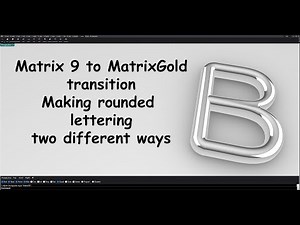 MatrixGold Lettering