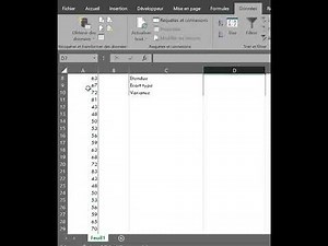 Statistics: Central Tendency and Dispersion in Excel