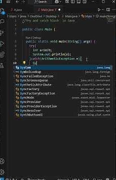 Try and catch block example in Java explained! #Java #TryCatch #ErrorHandling #CodingTips