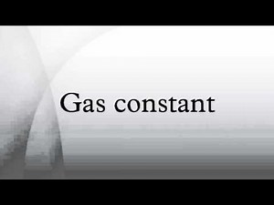Gas constant