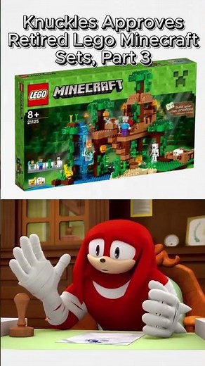 Part 3, Knuckles Approves RETIRED Lego Minecraft #memes #lego #minecraft #sonic #trending #fyp