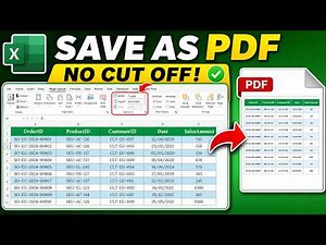 How to save excel sheet as pdf without cutting off