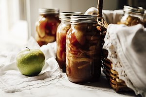 Canned Apple Pie Filling - She Holds Dearly
