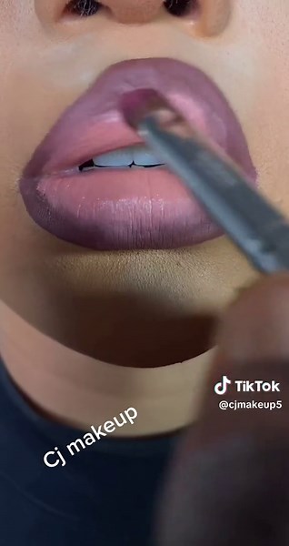 Applying Dark Lipstick: A Close-Up Makeup Tutorial