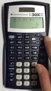 Finding Standard Deviation and Variance for TI 30xIIS Scientific Calculator