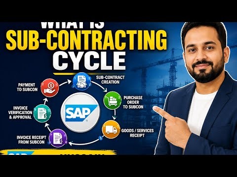 What is the sub-contracting cycle in detail explaining | SAP MM #sapwithhussain