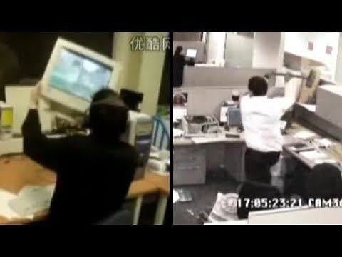 Angry People with Computer and Games Compilation #1