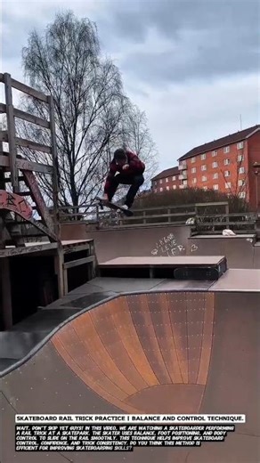 Skateboard Rail Trick Practice | Balance and Control Technique.
