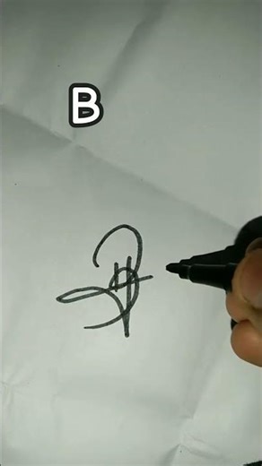 How to do B sign 😀