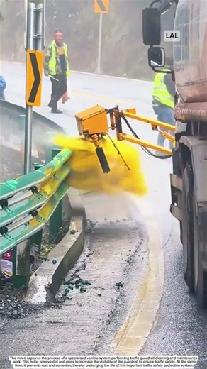 Specialized railing cleaning vehicle system